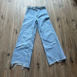 Viral Zara “Marnie” Wide-Leg Jean, Size 8